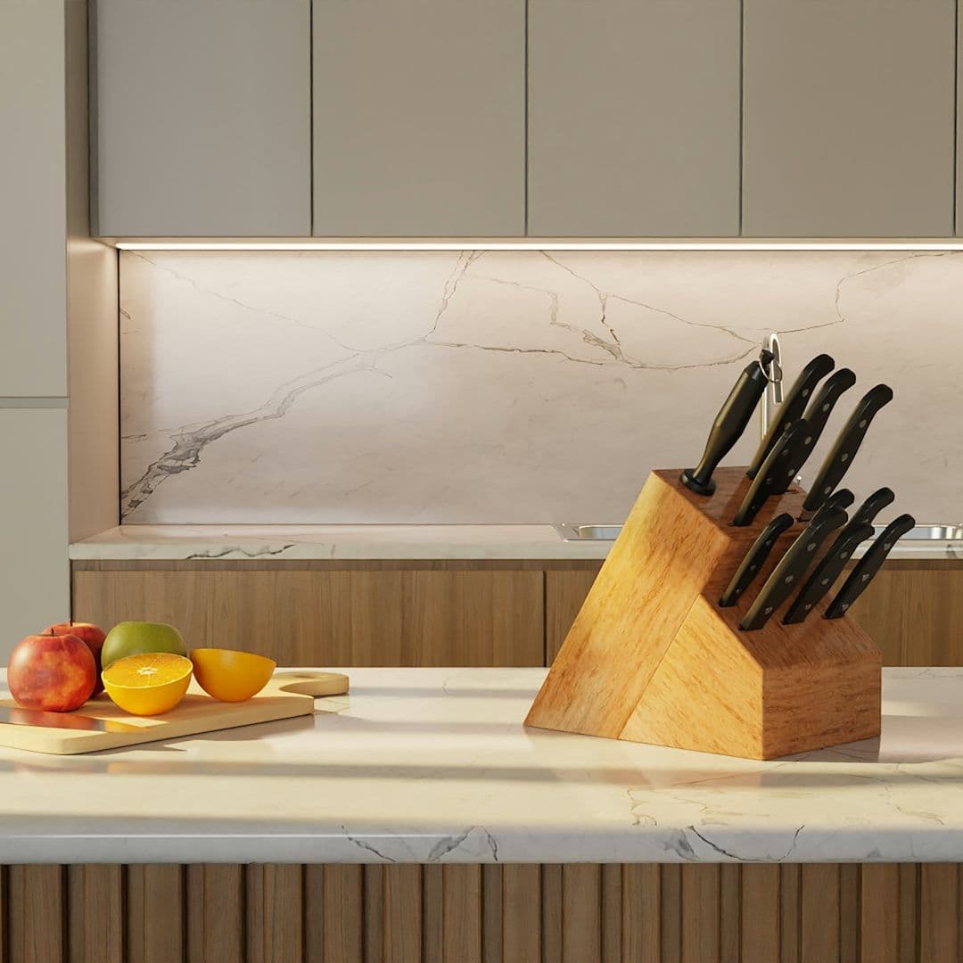 Arbeitsplatte in Marmoroptik