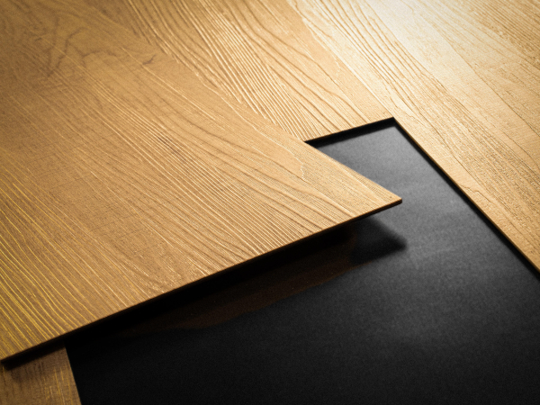 Door with material
