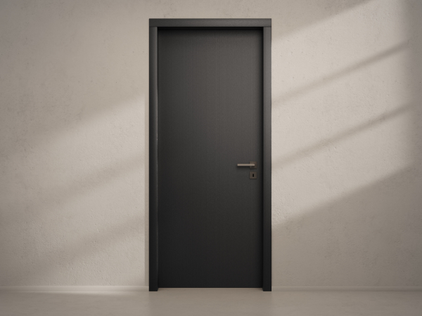 Door with material